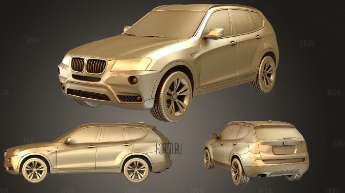 BMW X3 2011 stl model for CNC